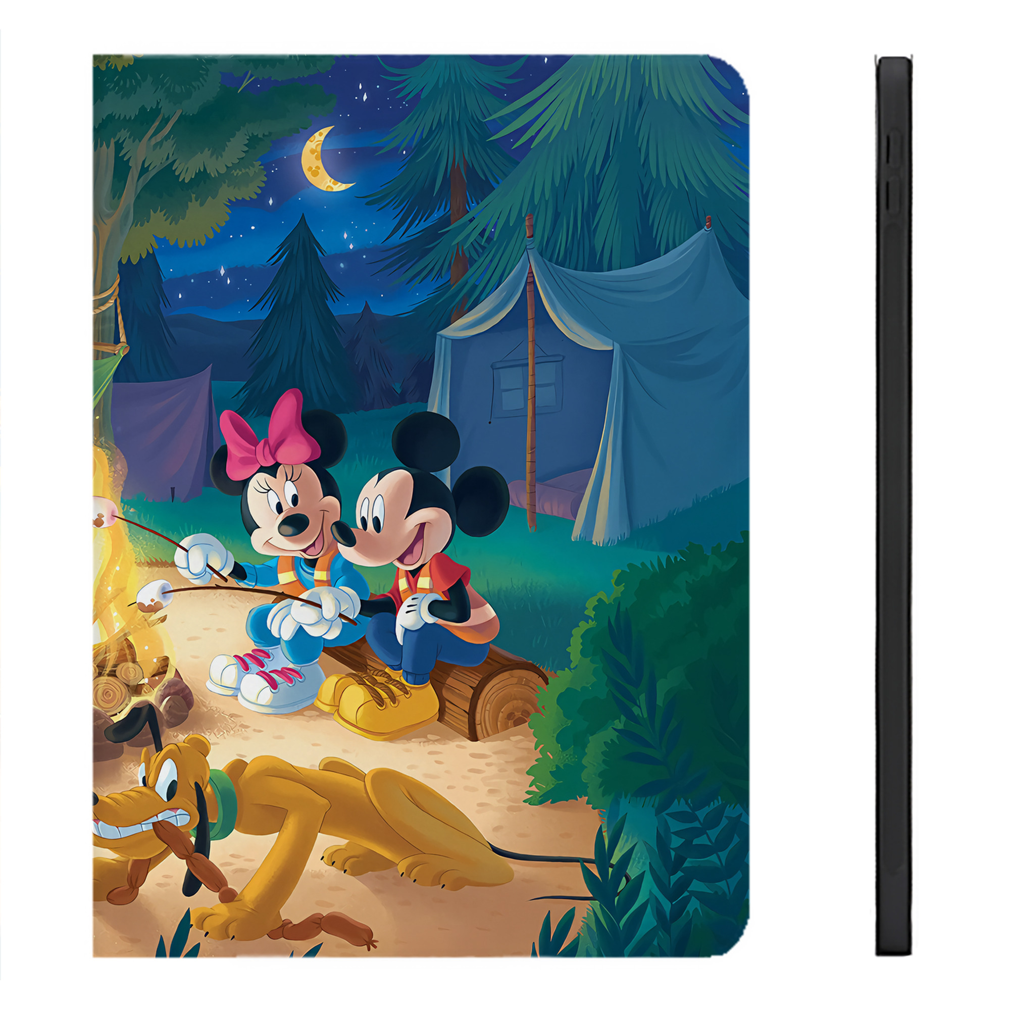 （画像用） ミッキーマウス Mickey Mouse IPadケース ペンホルダー付き ブックスタイルデザイン